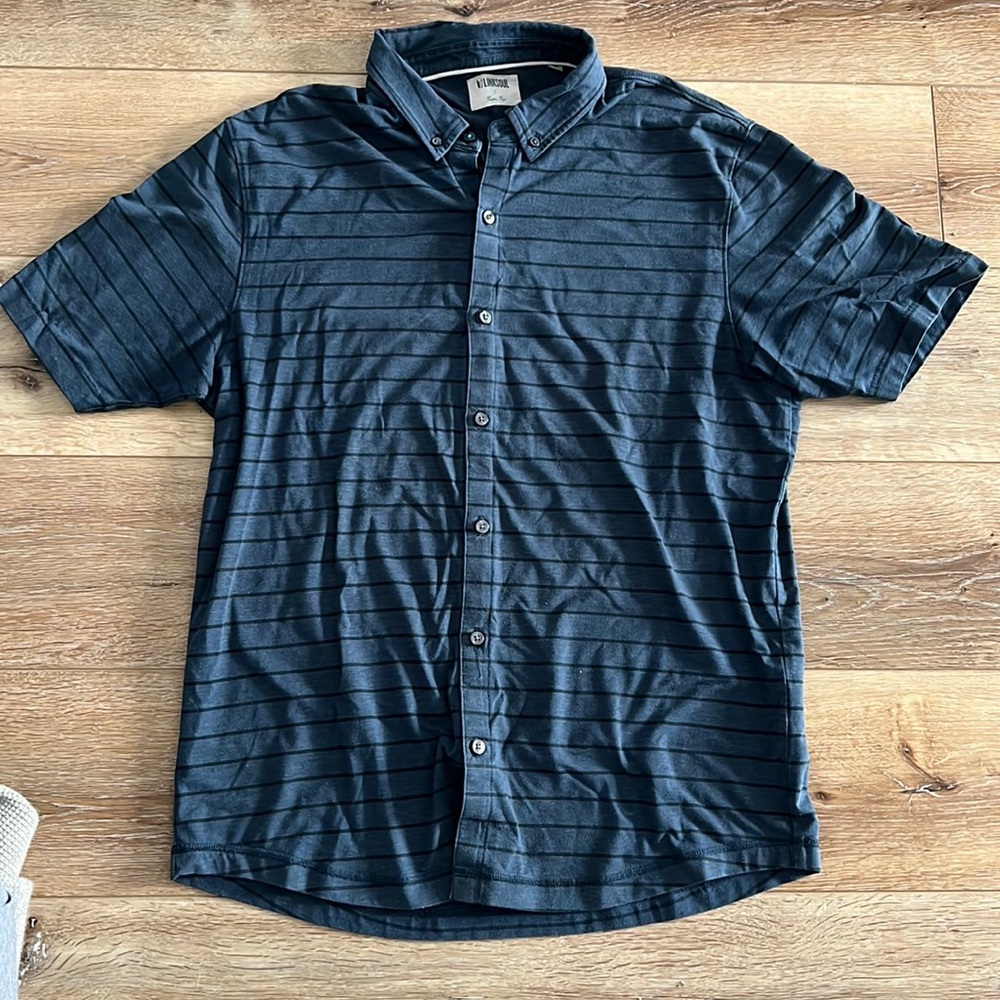 Linksoul knit button down polo